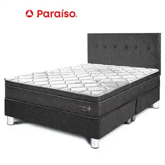 Tottus Dormitorio pocket star queen- charcoal oferta