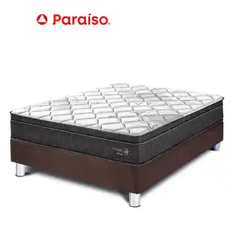Tottus Cama pocket star 2 plaza - chocolate oferta