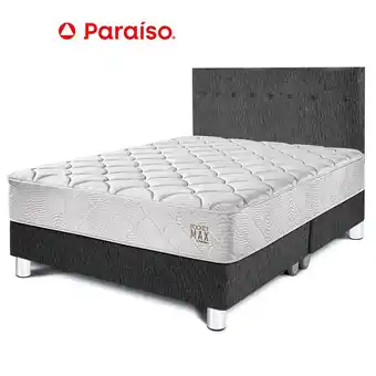Tottus Dormitorio pocket max king - charcoal oferta