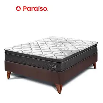 Tottus Cama europea pocket star 2 plazas- chocolate oferta