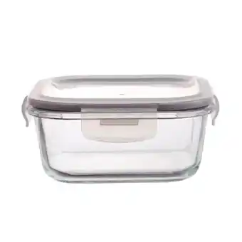 Tottus Hermético de vidrio cuadrado por 800 ml oferta