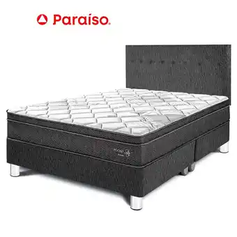 Tottus Dormitorio pocket star king- charcoal oferta