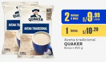 Makro Avena tradicional QUAKER Bolsa x 900 g oferta
