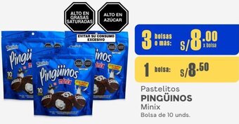 Makro Pastelitos PINGÜINOS Minix Bolsa de 10 unds. oferta