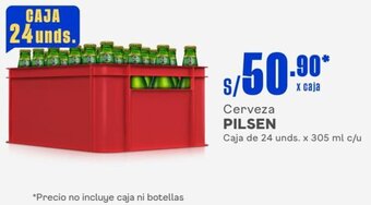 Makro Cerveza PILSEN Caja de 24 unds. x 305 ml c/u oferta