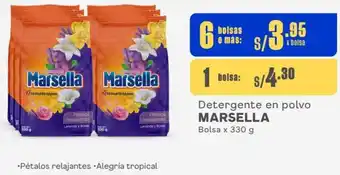 Makro Detergente en polvo MARSELLA Bolsa x 330 g oferta