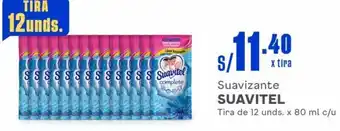 Makro Suavizante SUAVITEL Tira de 12 unds. x 80 ml c/u oferta