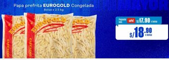 Makro Papa prefrita EUROGOLD Congelada Bolsa x 2.5 kg oferta