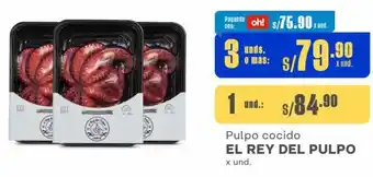 Makro Pulpo cocido EL REY DEL PULPO x und. oferta
