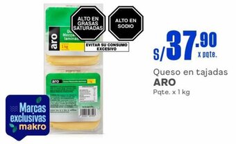 Queso en tajadas ARO Pqte. x 1 kg