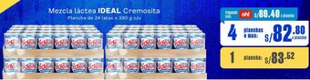 Makro Mezcla láctea IDEAL Cremosita Plancha de 24 latas x 390 g c/u oferta
