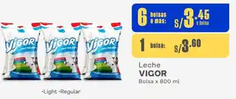 Makro Leche VIGOR Bolsa x 800 ml oferta