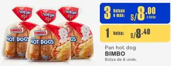 Makro Pan hot dog BIMBO Bolsa de 8 unds. oferta