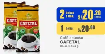 Makro Café selecto CAFETAL Bolsa x 454 g oferta