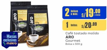 Makro Café tostado molido ARO Gourmet Bolsa x 500 g oferta