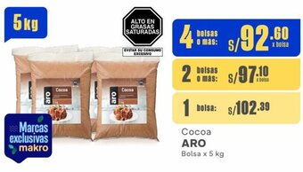 Makro Cocoa ARO Bolsa x 5 kg oferta