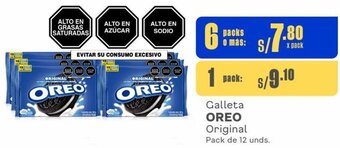 Makro Galleta OREO Original Pack de 12 unds. oferta