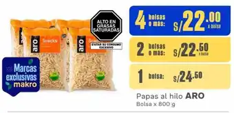 Makro Papa al hilo ARO Bolsa x 800 g oferta