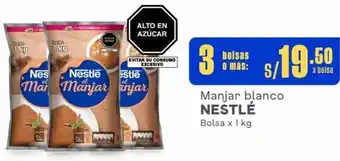 Makro Manjar blanco NESTLÉ Bolsa x 1 kg oferta