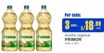Makro Aceite vegetal PRIMOR Und. x 1.8 L oferta