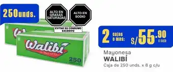 Makro Mayonesa WALIBI Caja de 250 unds. x 8 g c/u oferta