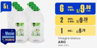 Makro Vinagre blanco ARO Und. x 5 L oferta