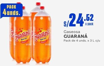 Makro Gaseosa GUARANÁ Pack de 4 unds. x 3 L c/u oferta