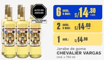 Makro Jarabe de goma CHEVALIER VARGAS Und. x 750 ml oferta