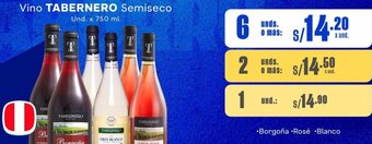Makro Vino TABERNERO Semiseco Und. x 750 ml oferta