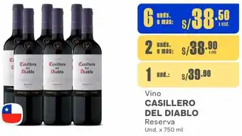 Makro Vino CASILLERO DEL DIABLO Reserva Und. x 750 ml oferta