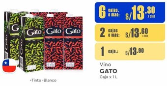 Makro Vino GATO Caja x 1L oferta