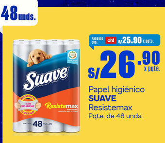 Makro Papel higiénico SUAVE Resistemax Pqte. de 48 unds. oferta