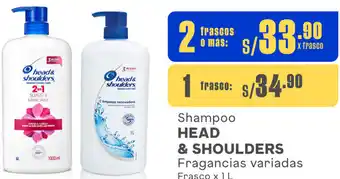 Makro Shampoo HEAD & SHOULDERS Fragancias variadas Frasco x 1 L oferta