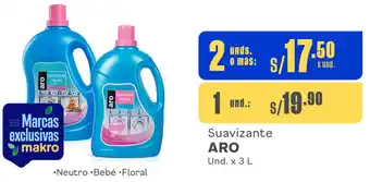 Makro Suavizante ARO Und. x 3 L oferta
