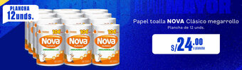 Makro Papel toalla NOVA Clásico megarrollo Plancha de 12 unds. oferta