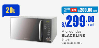 Makro Microondas BLACKLINE Silver Capacidad: 20 L oferta