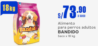 Makro Alimento para perros adultos BANDIDO Saco x 18 kg oferta