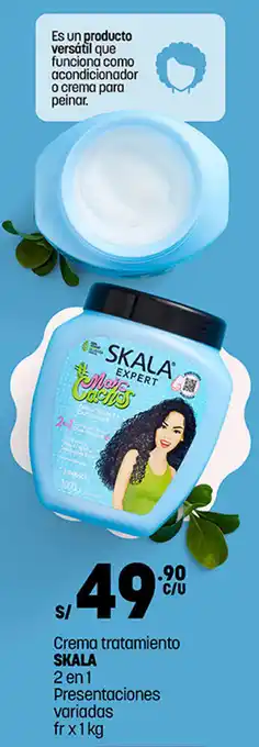 Plaza Vea Crema tratamiento SKALA 2 en 1 Presentaciones variadas fr x 1 kg oferta