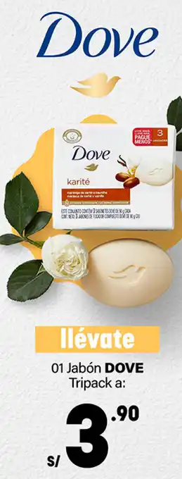 Plaza Vea 01 Jabón DOVE Tripack oferta