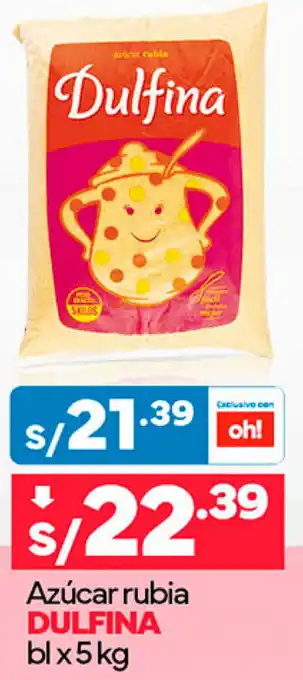 Plaza Vea Azúcar rubia DULFINA blx5kg oferta