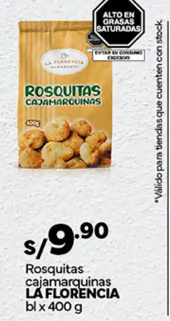 Plaza Vea Rosquitas cajamarquinas LA FLORENCIA blx 400 g oferta