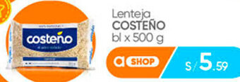 Plaza Vea Lenteja COSTEÑO bl x 500 g oferta