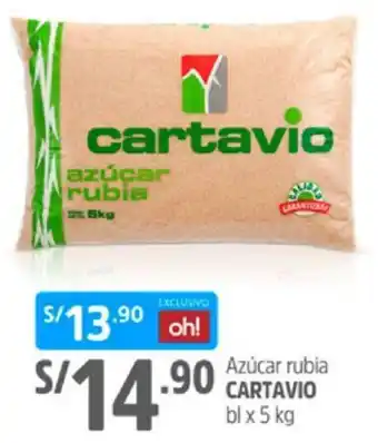 Plaza Vea Azúcar rubia Cartavio 5kg oferta