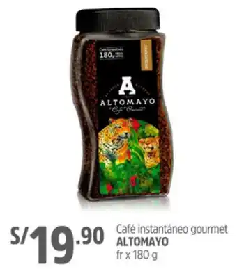Plaza Vea Café instantáneo gourmet Altomayo 180g oferta