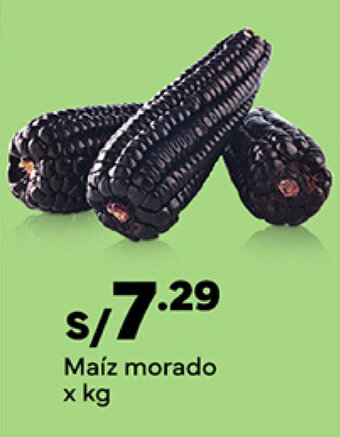 Plaza Vea Maíz morado x kg oferta