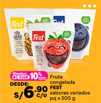 Plaza Vea Fruta congelada FEST sabores variados pq x 500 g oferta