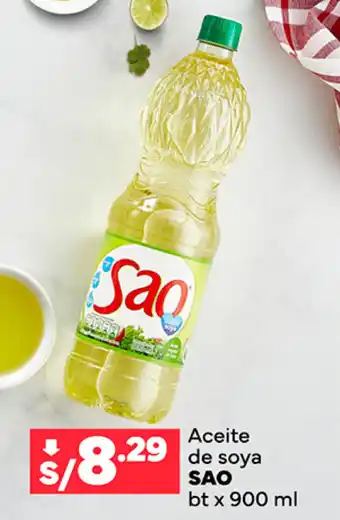 Plaza Vea Aceite de soya SAO bt x 900 ml oferta
