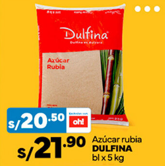 Plaza Vea Azúcar Rubia DULFINA bl x 5 kg oferta