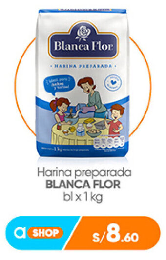 Plaza Vea Harina preparada BLANCA FLOR bl x 1kg oferta