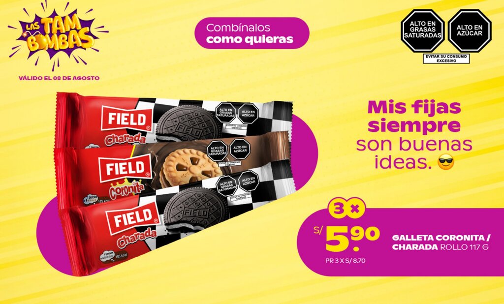 Field Galleta Charada 6 Pack x 240 gr.